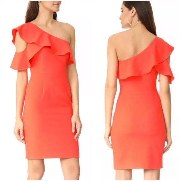 Black Halo Dresses & Skirts - Black Halo Canyon Cold One Shoulder Kimora Sheath